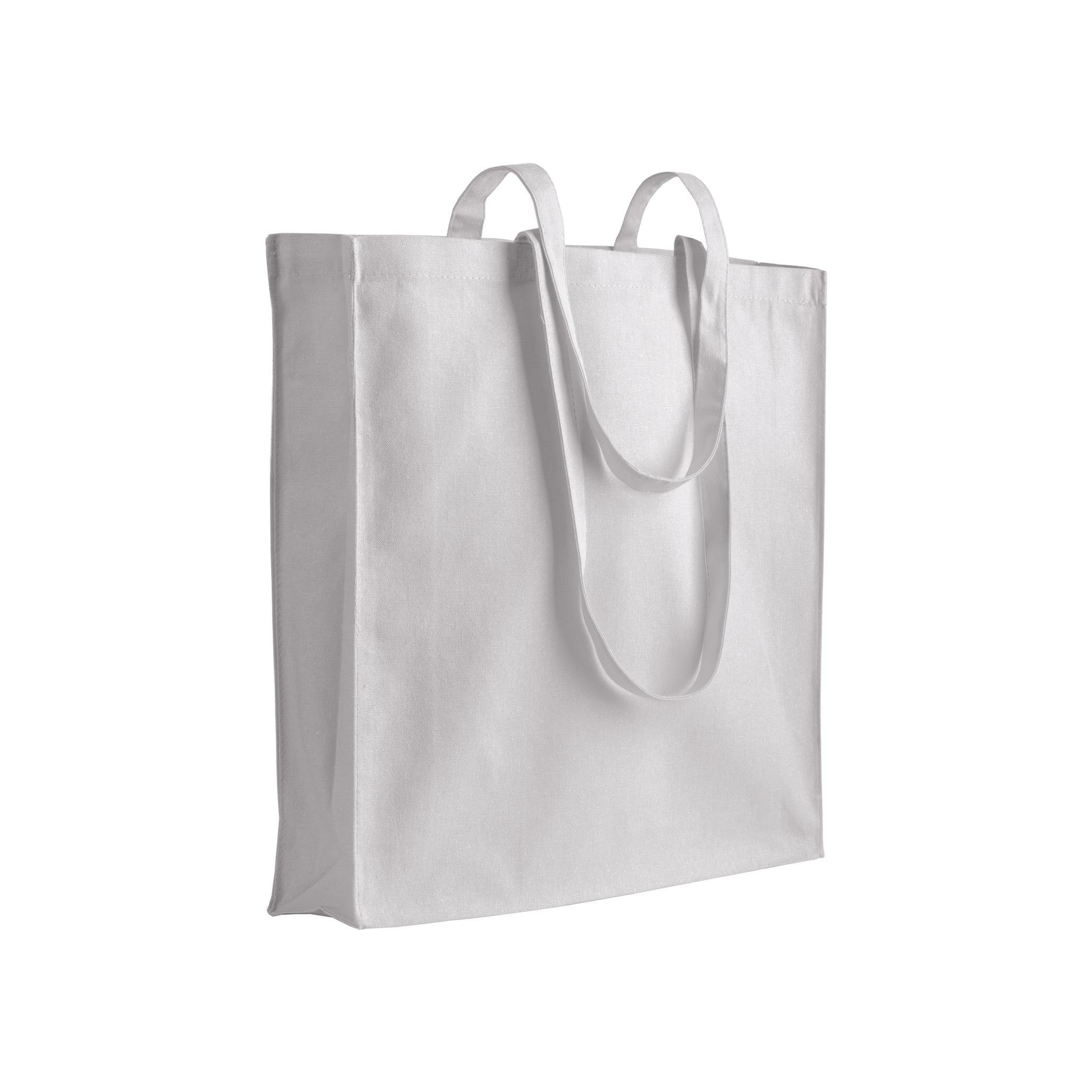 Borsa shopper a tinta unita in cotone riciclato da 280 g/m2 Borsa shopper a tinta unita in cotone riciclato da 280 g/m2